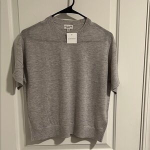 New Club Monaco Heather Gray Knit Top
